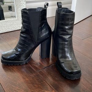 Steve Madden Black Booties